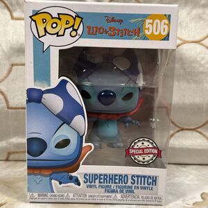 Funko Pop Disney Superhero Stitch Special Edition 506 Ages 3+ Slight Box Damage